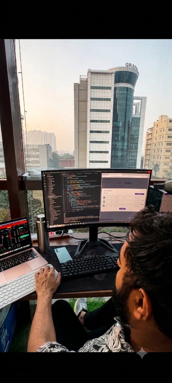 Multi-screen algo coding and charting workspace